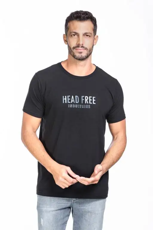 Camiseta Masculina Head Free Industries Estampada