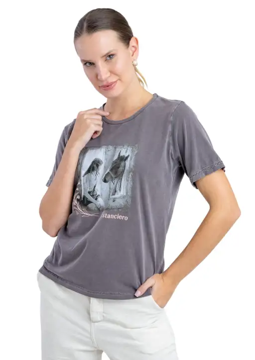 Tshirt Feminina Estanciero Menina na Baia