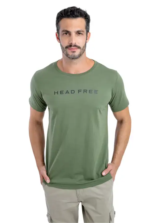 Camiseta Masculina head free estampada 