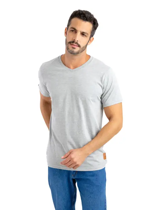 Camiseta Masculina Head Free  Basica Decote V