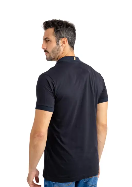 Polo Masculina Head Free Com zipper 