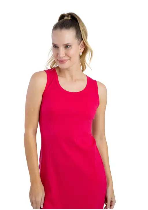 Vestido Head Free Canelado Decote V 