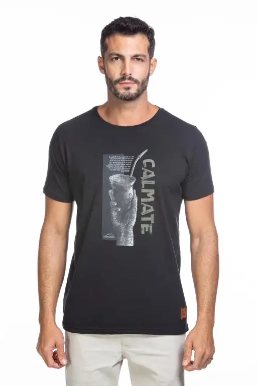 Camiseta Plus Size Masculina Estanciero Calmate