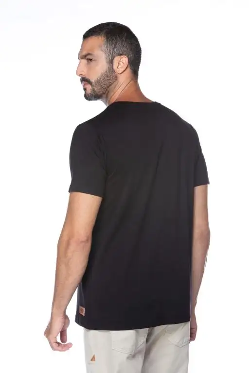 Camiseta Plus Size Masculina Estanciero Cavalo Preto