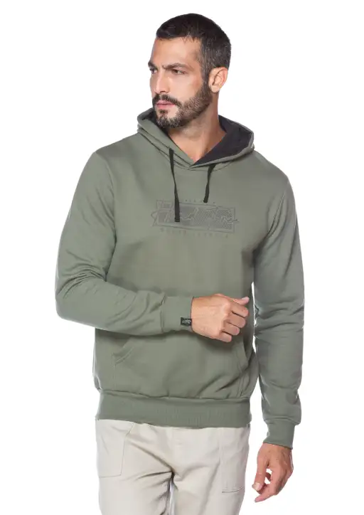 Moletom Masculino Head Free Detalhe Relevo 
