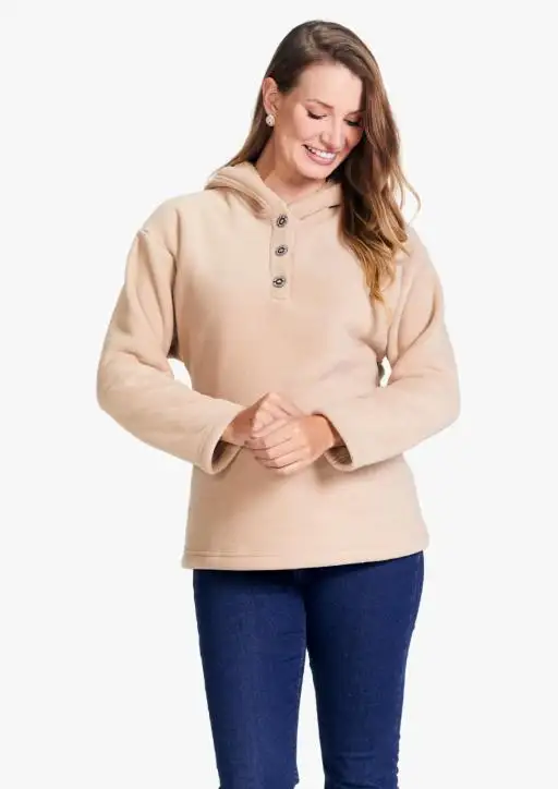 BLUSA SHERPA COM CAPUZ FEM ESTANCIERO 
