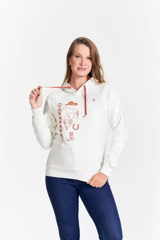 MOLETOM CAPUZ FEM ESTANCIERO 