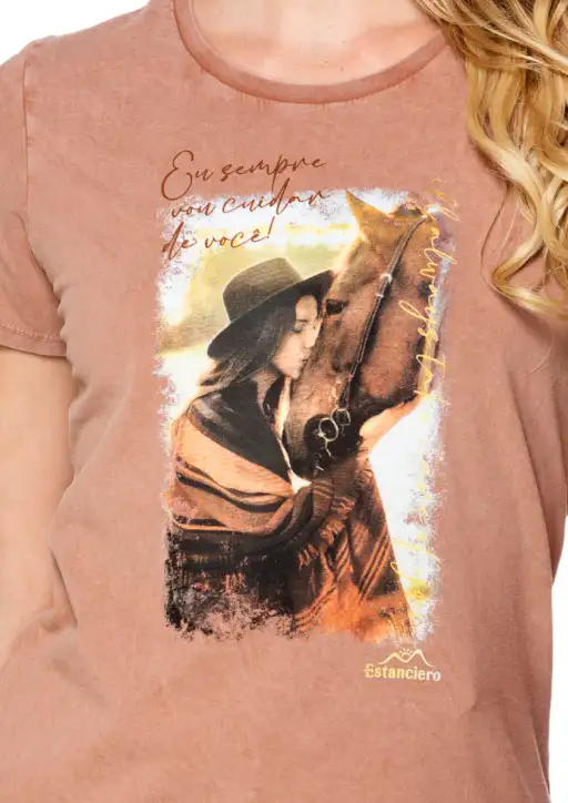 Tshirt Feminina Estanciera Eu Sempre Vou Cuidar de Você