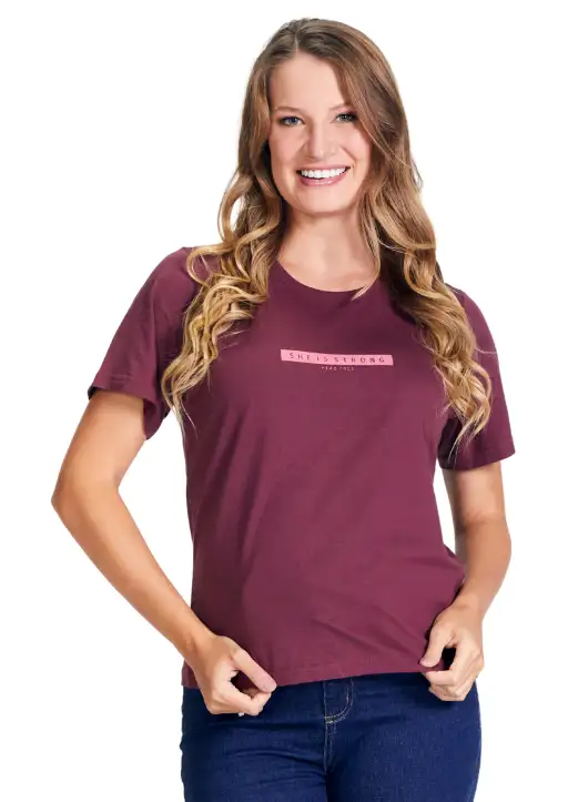Tshirt Feminina Head Free She is Strong