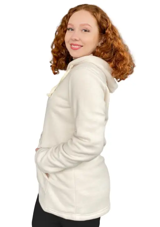 Blusa Sherpa Feminina com Capuz e Bolso Estanciero