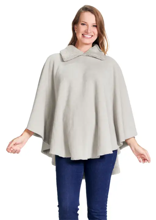 Poncho Xadrez Feminino Estanciero 