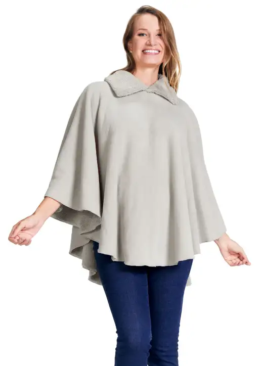 Poncho Xadrez Feminino Estanciero 