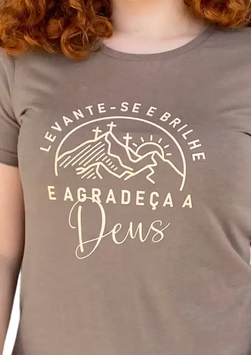 Tshirt Feminina Head Free Levante-se Brilhe