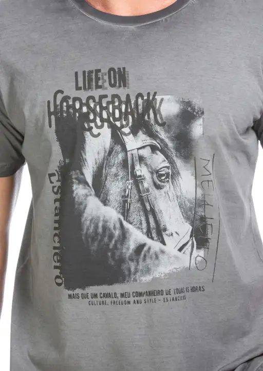 Camiseta Masculina Estanciero Life on Horseback