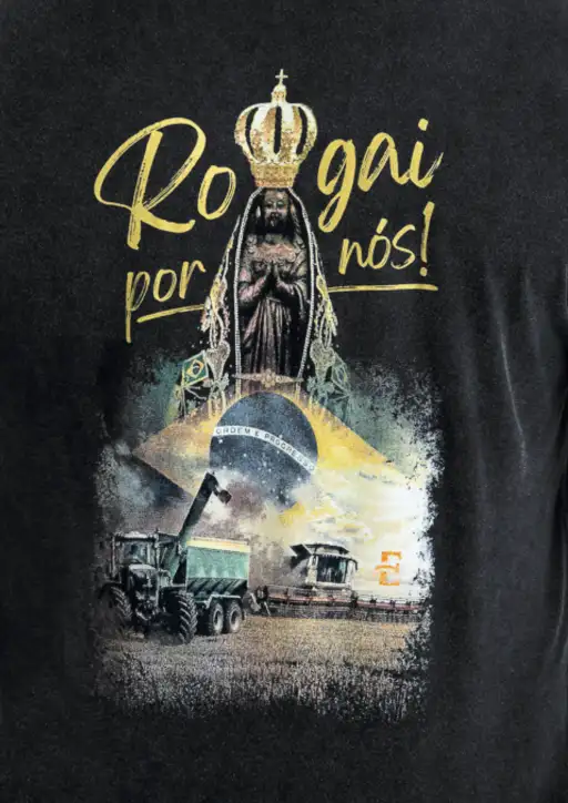 Camiseta Masculina Estanciero Nossa Senhora Plus Size