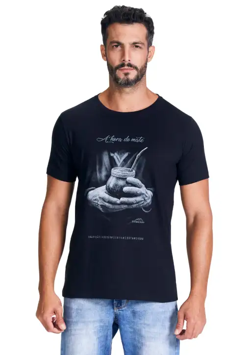 Camiseta Masculina Estanciero A Hora Do Mate