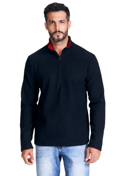 Blusa Soft Bicolor Masculina Estanciero