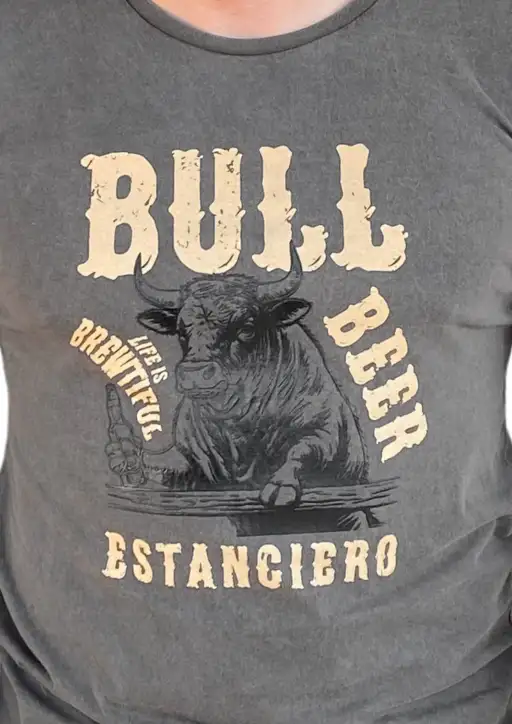 Camiseta Masculina Estanciero Bull Beer