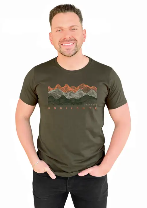 Camiseta Masculina Head Free Horizonte Lines