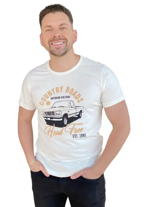 Camiseta Masculina Head Free Country Roads
