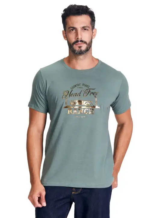 Camiseta Masculina Head Free Country Roads
