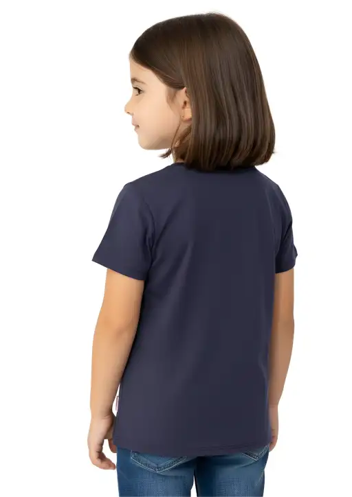 Shirt Infantil Feminina Estanciera Cavalo Multicores