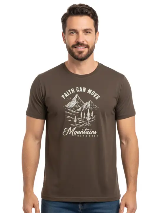 Camiseta Masculina Head Free Faith Can Move