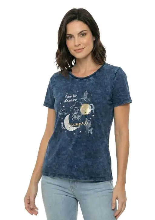 Shirt Feminina Estanciera Estonada Country