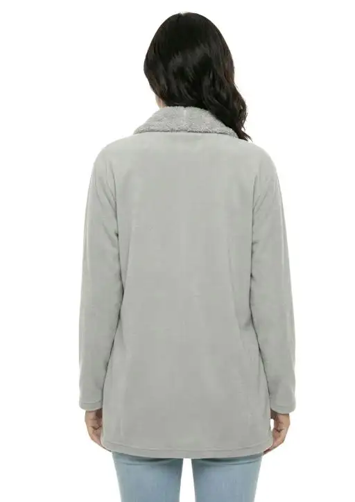 Casaco Kimono Sherpa Feminino Estanciero Forrado Peluciado