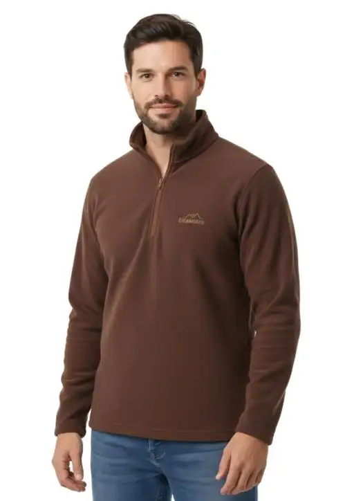 Blusa Soft Fleece Masculina Estanciero Meio Zíper