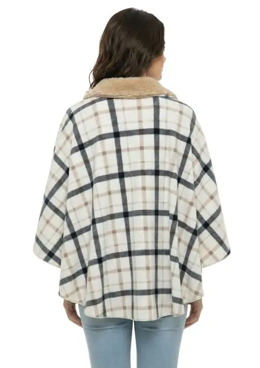 Poncho de Sherpa Feminino Estanciero Peluciado
