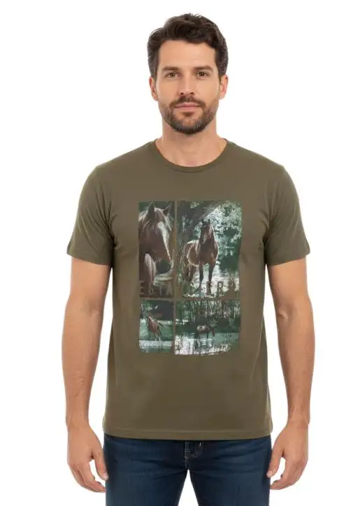 Camiseta Masculina Estanciero Cavalos no Rio