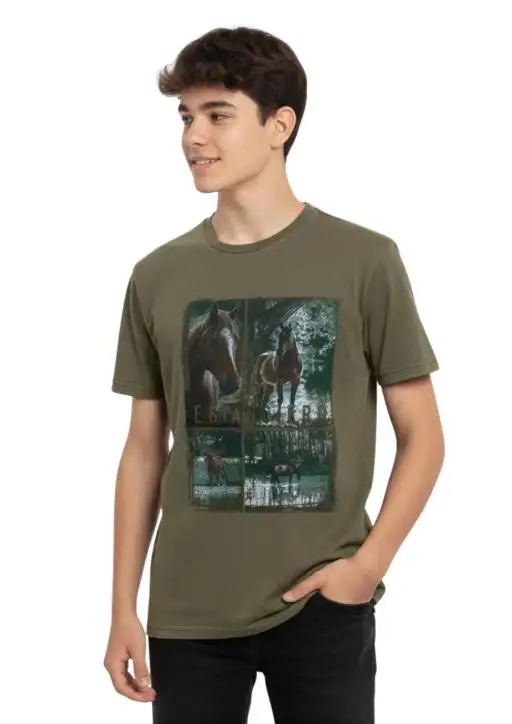 Camiseta Juvenil Masculina Estanciero Cavalos no Rio
