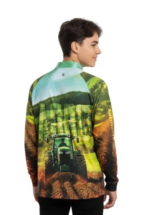 Camiseta Juvenil Manga Longa  UV50+ Estanciero  V10