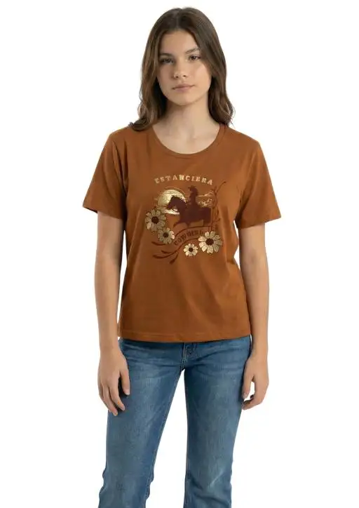 Shirt Juvenil Feminina Estanciera Cavalgada