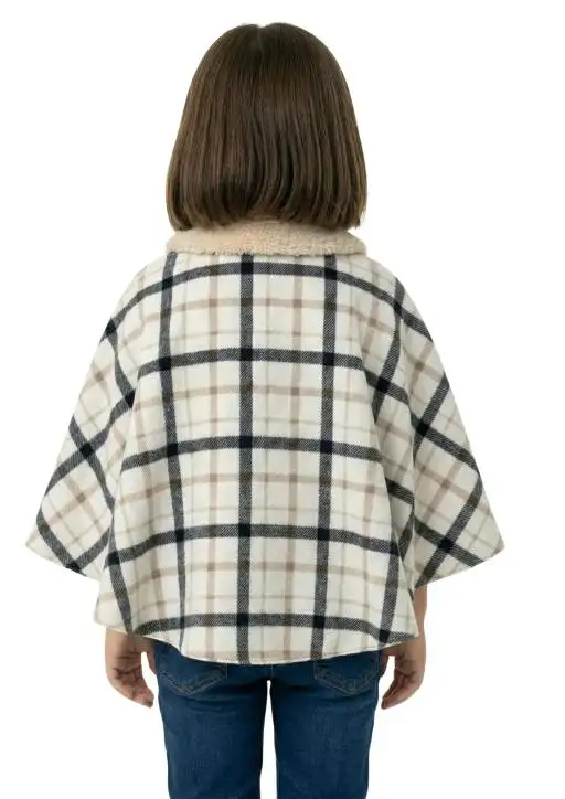 Poncho Infantil Sherpa Feminino Estanciero Peluciado