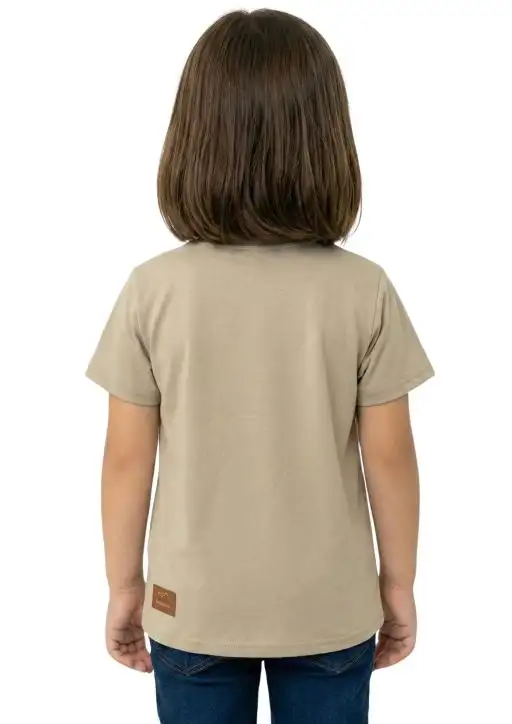 Shirt Infantil Feminina Oversized Estanciera Botina Cowgirl