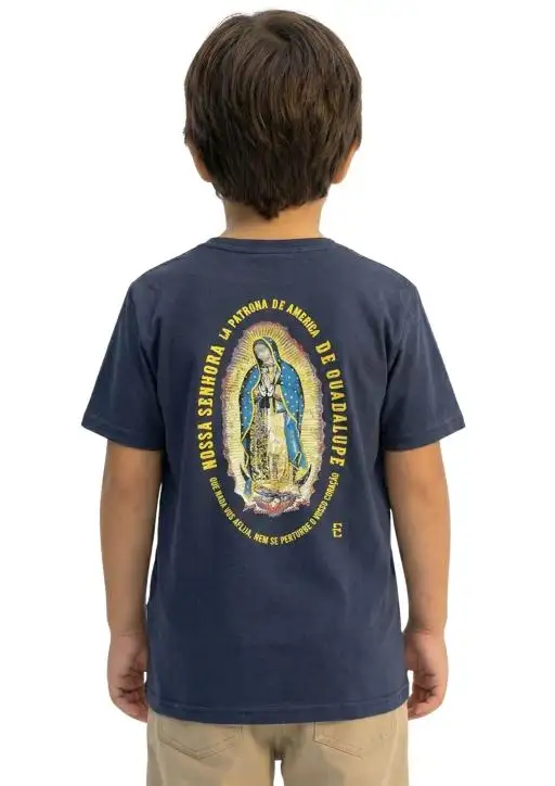 Camiseta Infantil Masculina Nossa Senhora de Guadalupe 