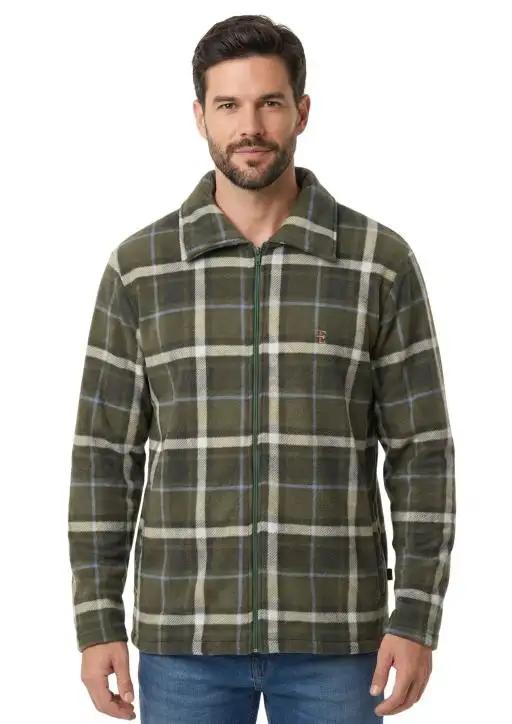 Jaqueta Sherpa Masculina Estanciero Xadrez Forrada