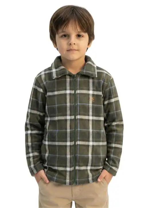 Jaqueta Peluciada Sherpa Masculina Estanciero Infantil