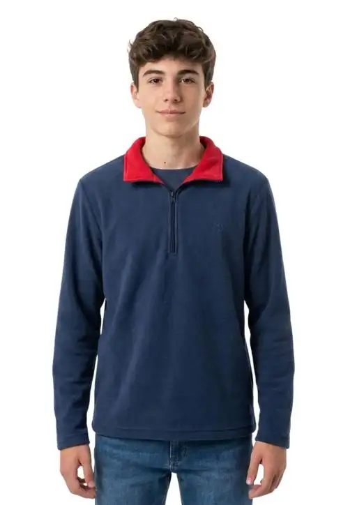 Blusa Soft Fleece Bicolor Masculino Estanciero Juvenil