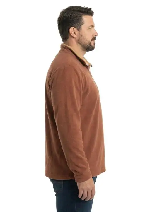 Blusa Soft Plus Size Fleece Bicolor Masculina Estanciero 