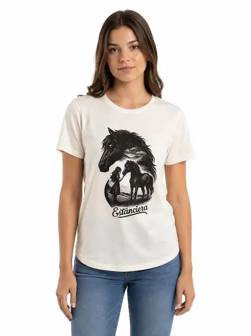 Camiseta Juvenil Oversized Estanciera Amizade Potro